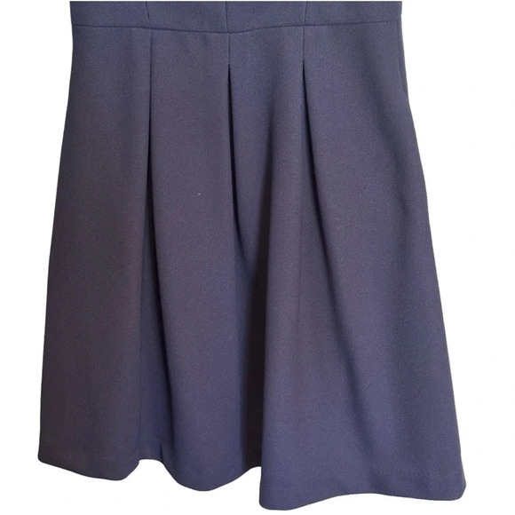 Betsey Johnson Navy Cage Cutout Pockets Pleat Mini Dress Fit and Flare EUC Sz 10 - Picture 6 of 15